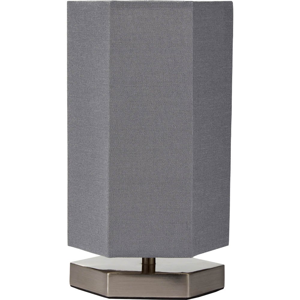 Glow Hex Grey Hexagon LED Table Lamp Image 1