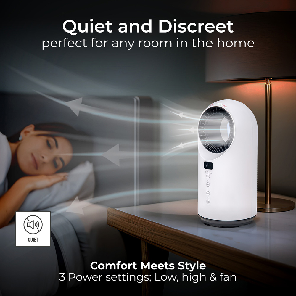 Masterplug Breeze Smartenergy White Bladeless Heater and Fan 1500W Image 5