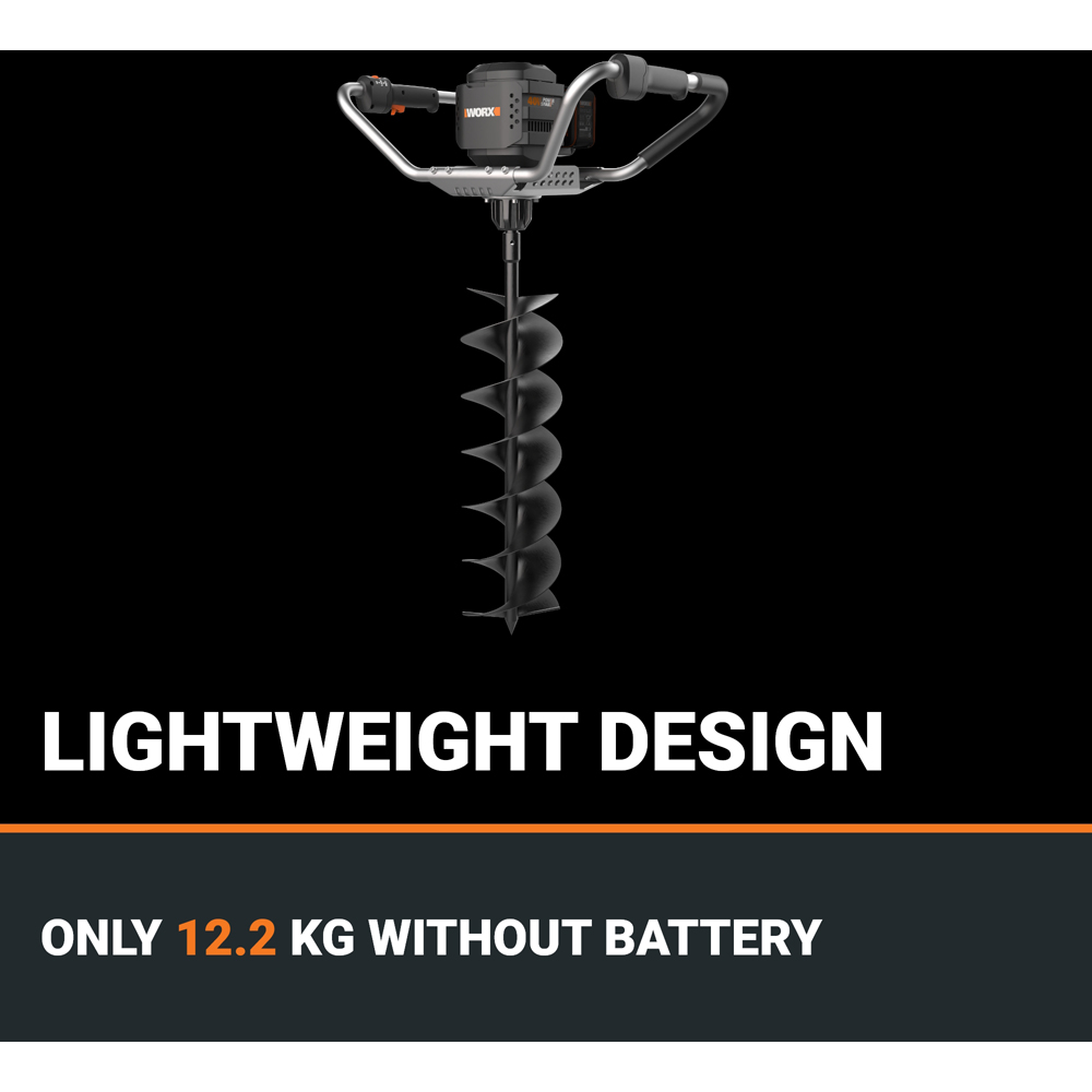 Worx Nitro WG865E.9 40V 80Nm Petrol Cordless Brushless Earth Auger Image 7