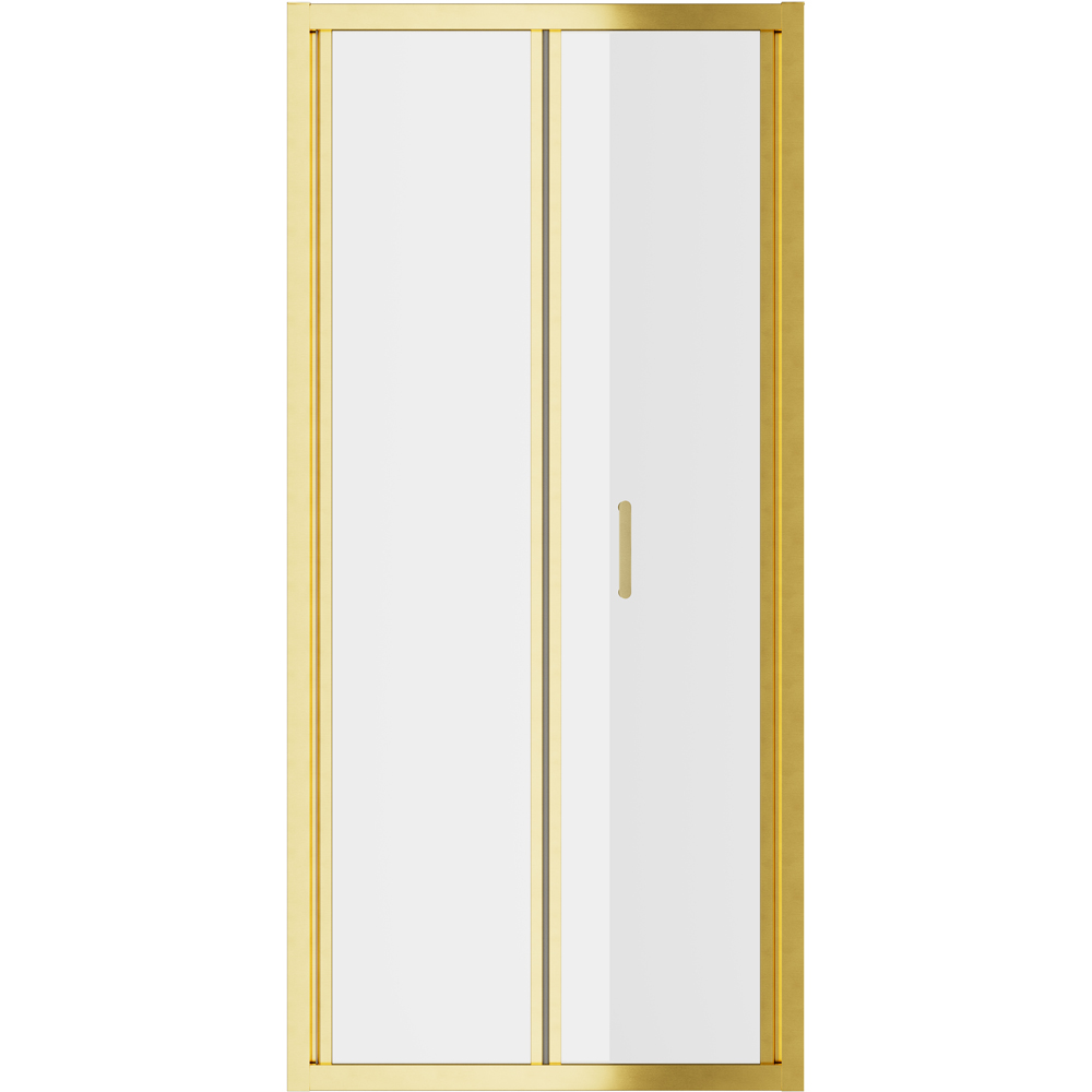 Bathstore Atlantis Brass Toughened Safety Glass Bi-Fold Door 800mm Image 4