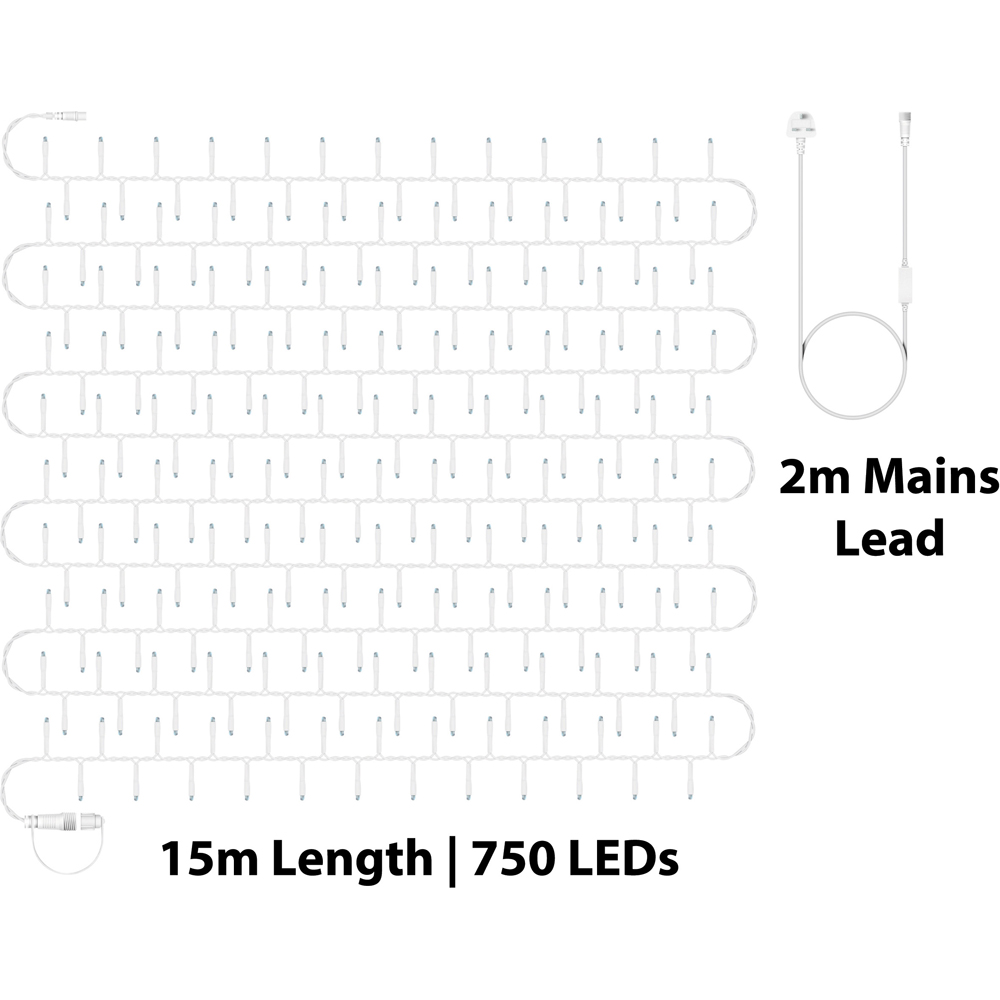 Eagle Connect 750 RGB LED White Cluster Light 15m Image 7