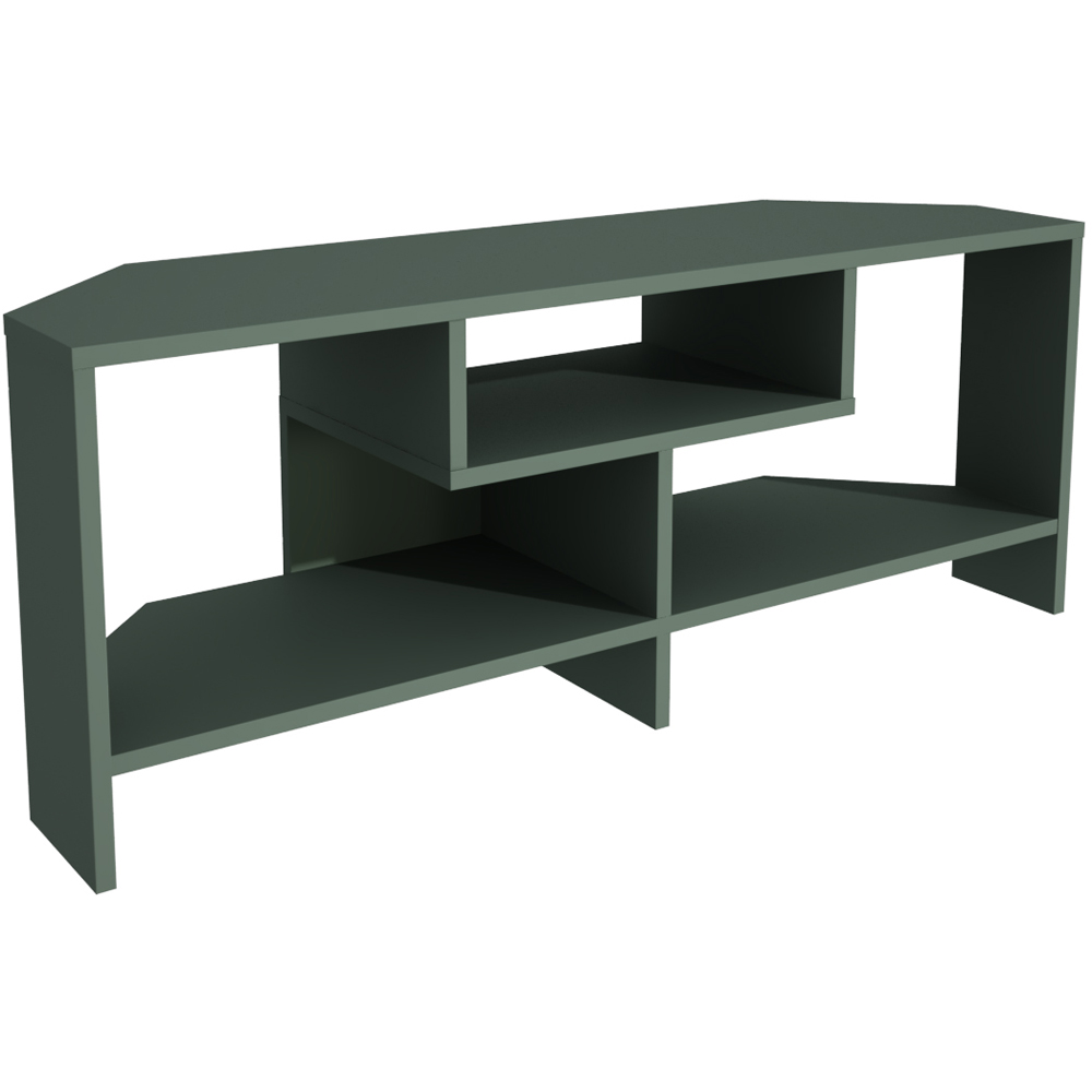 Decorotika Maldives 3 Shelf Green Corner TV Unit Image 2