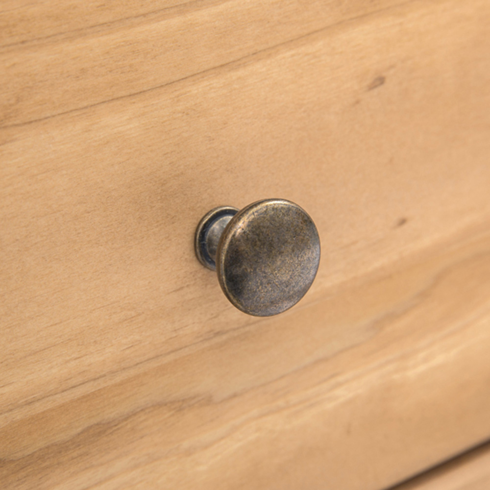 Cabinet Bits Lucca 4 Drawer Antique Wax Brass Knob Chest of Drawers Image 7