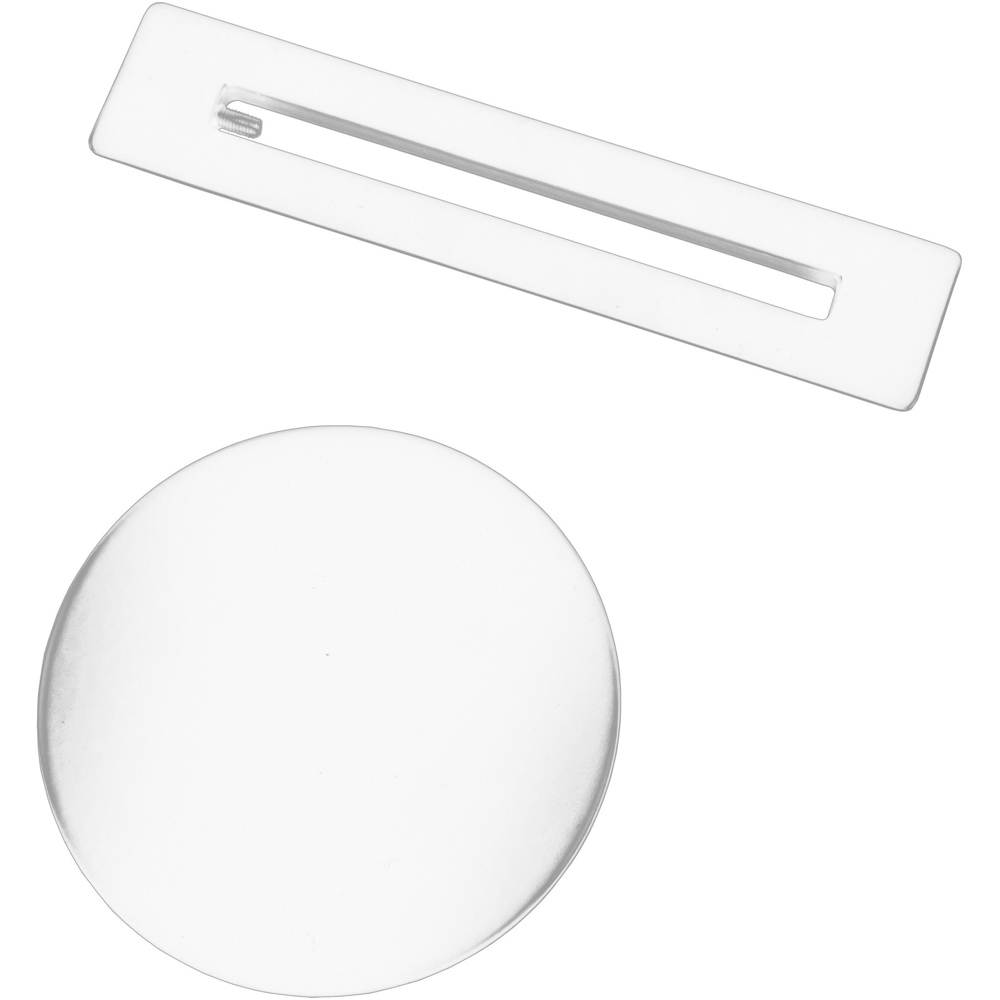Bathstore Matt White Freestanding Bath Waste and Overflow Cover Kit Image 3