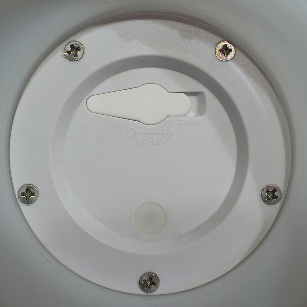 ValueLights Corte Black and White Cube LED Garden Table Lamp Image 5