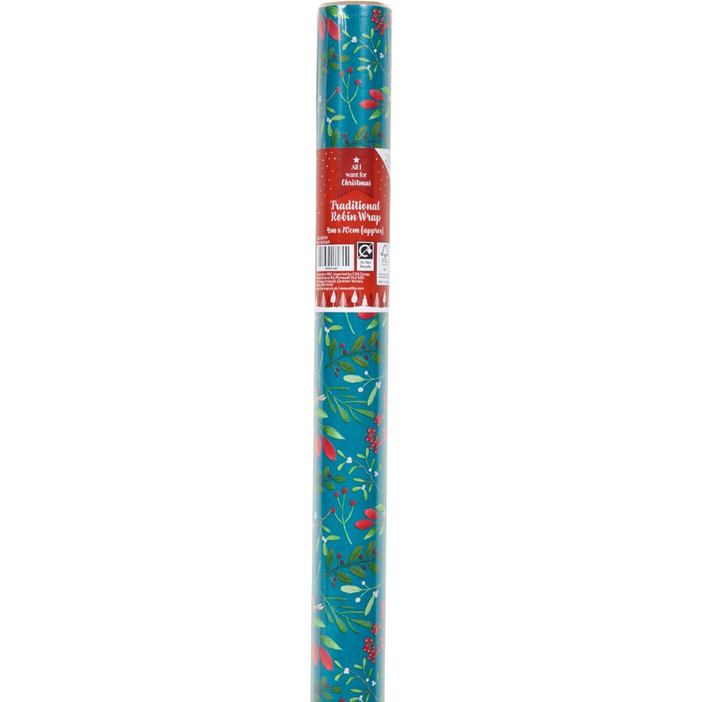 Traditional Robin Gift Wrap Image 4