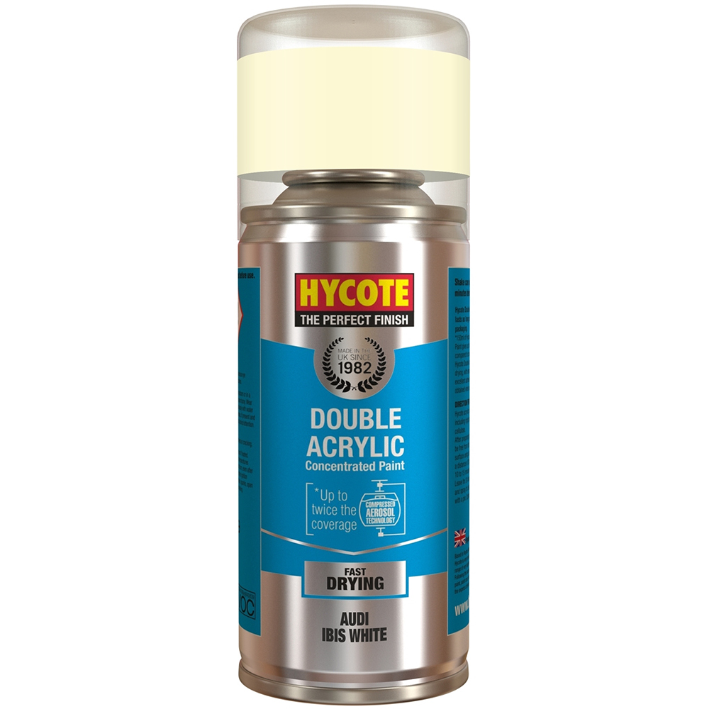 Hycote Ibis White Double Acrylic Spray Paint LY9C 150ml Image