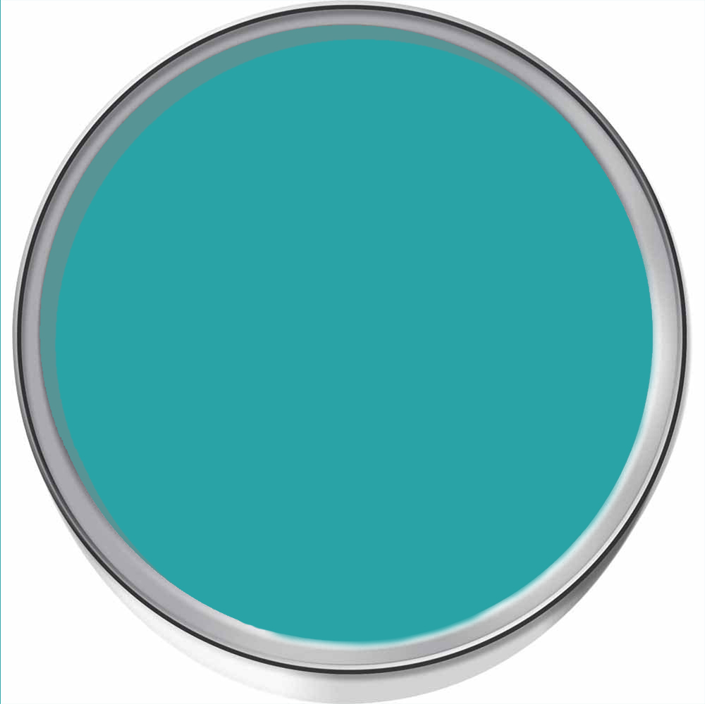 Hemway Tropical Blue Furniture and Walls Matt Chalk Paint 1L Image 3