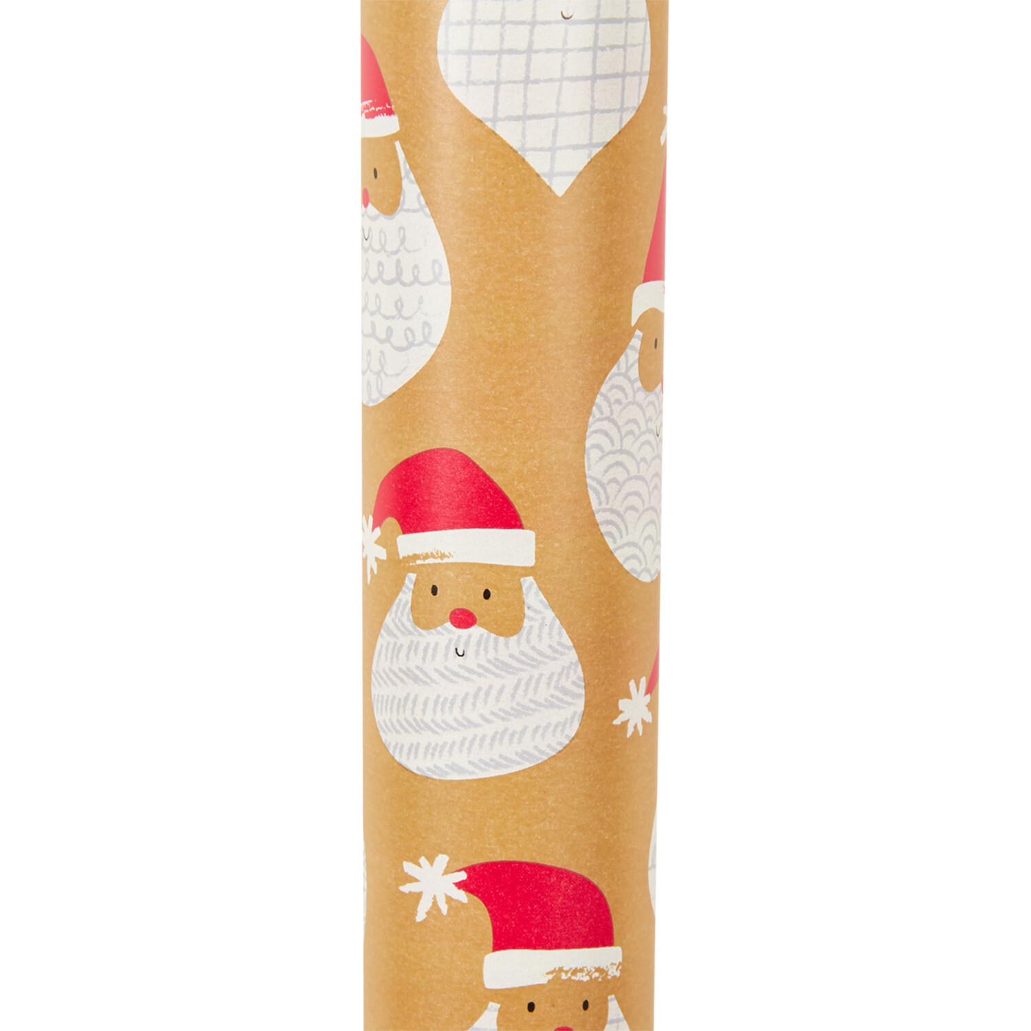 Christmas Kraft Characters Gift Wrap 8m - Brown Image 4