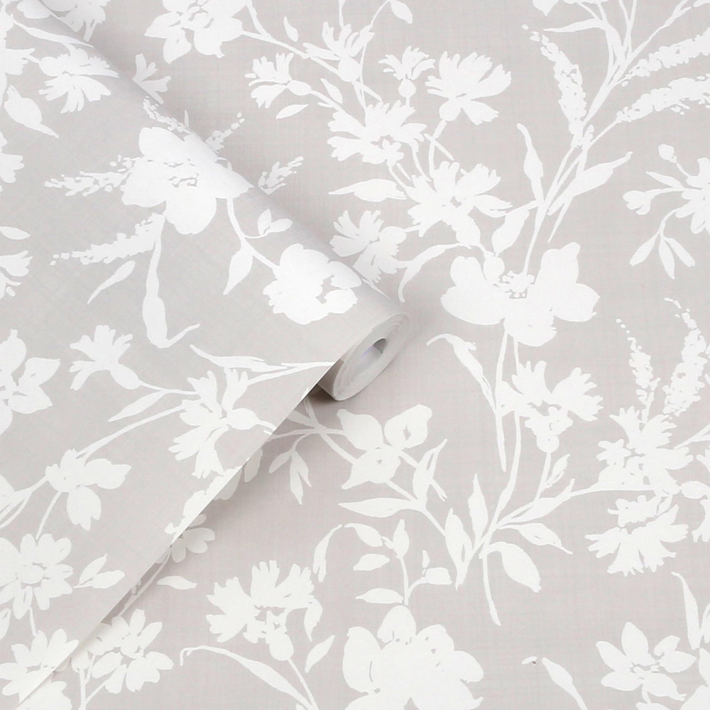 Laura Ashley Rye Dove Grey Wallpaper Image 2
