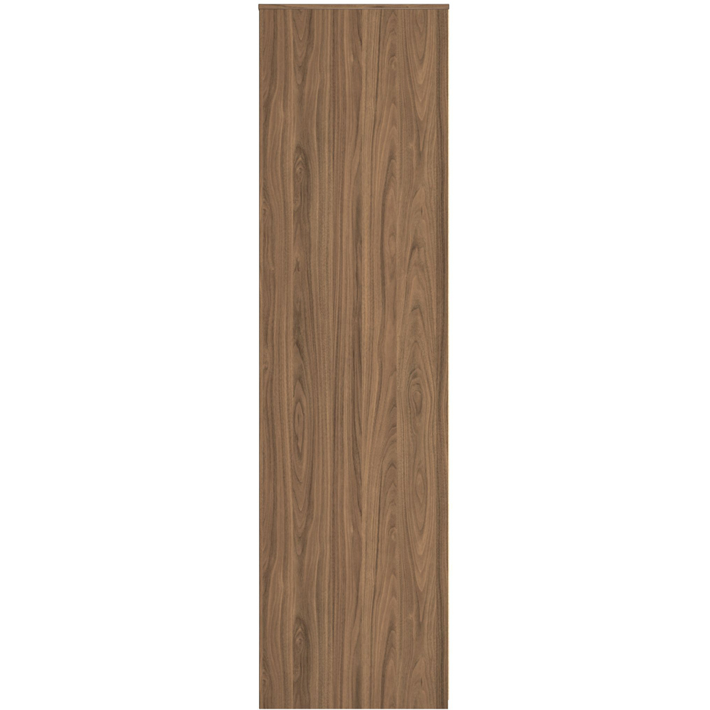 Crowndale Hong Kong 5 Shelf Carini Walnut Tall Open Wardrobe Ready Assembled Image 4