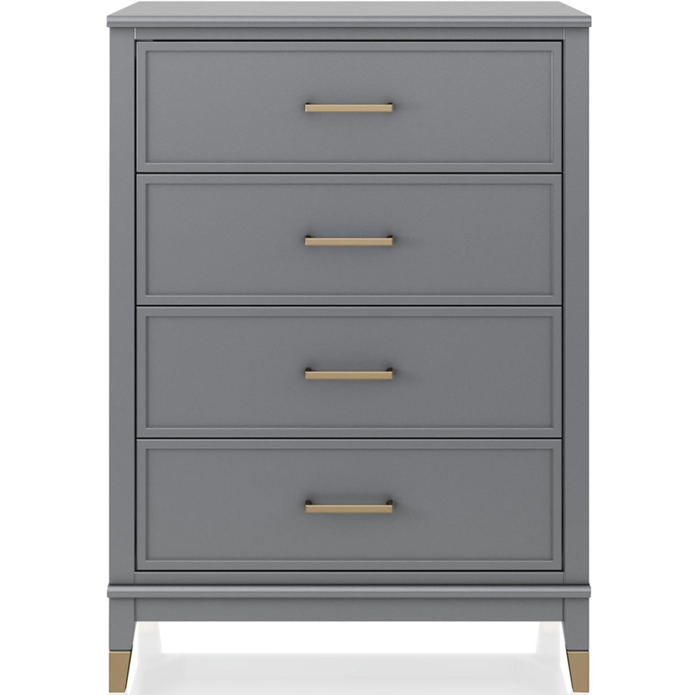 Dorel Home Westerleigh 4 Drawer Graphite Grey Dresser Image 3