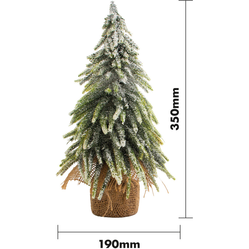 St Helens Snow Finish Christmas Decorative Tree 35cm Image 7
