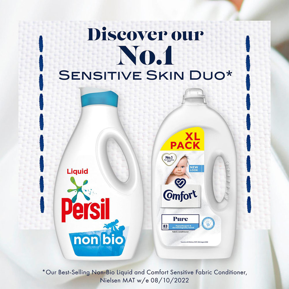 Comfort Pure Fabric Conditioner 83 Washes 2490ml 2 Pack Image 6