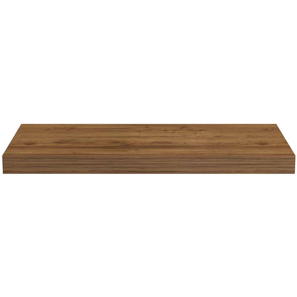 Homebase 60cm Mango Wood Effect Floating Shelf 2 Pack Image 4