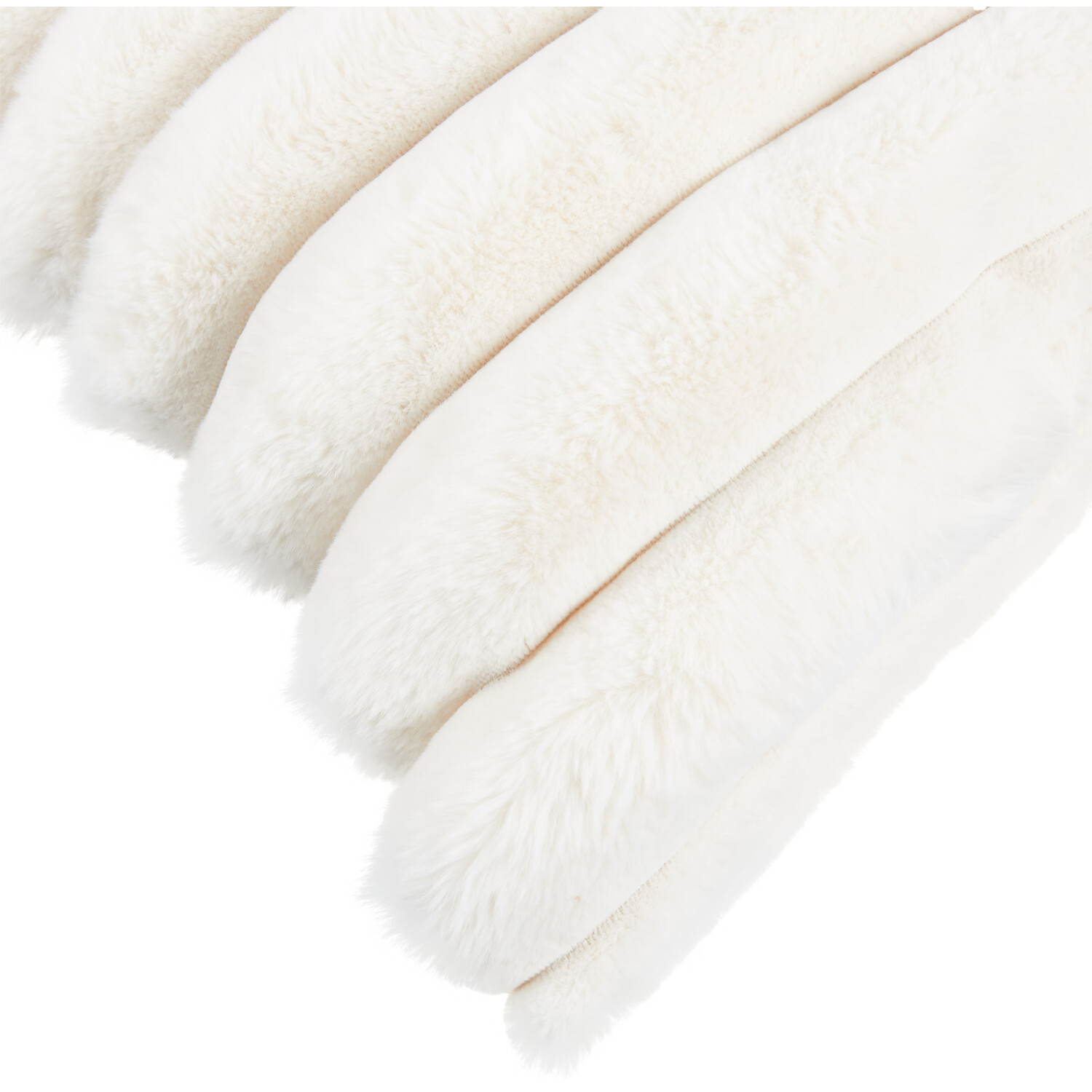 Divante Verbier Faux Fur Cushion - Ivory Image 3