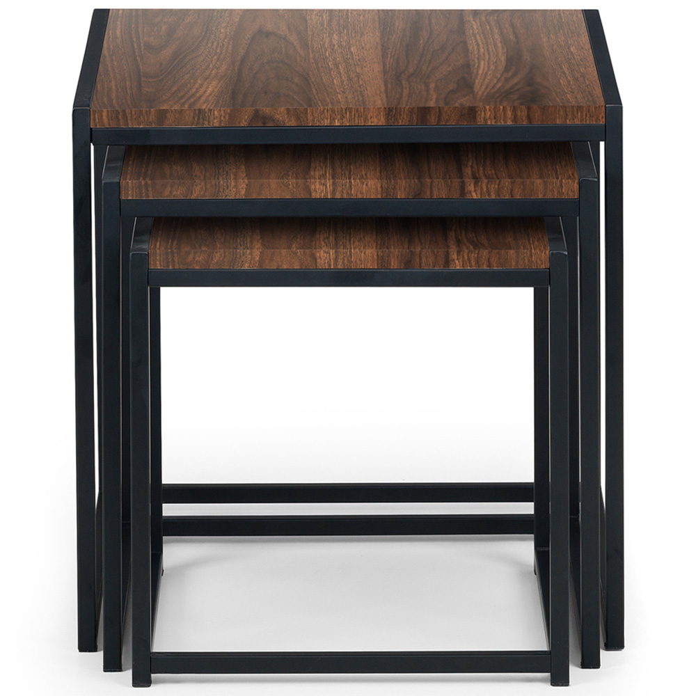 Julian Bowen Tribeca Walnut Nest of Tables Set of 3 Image 3