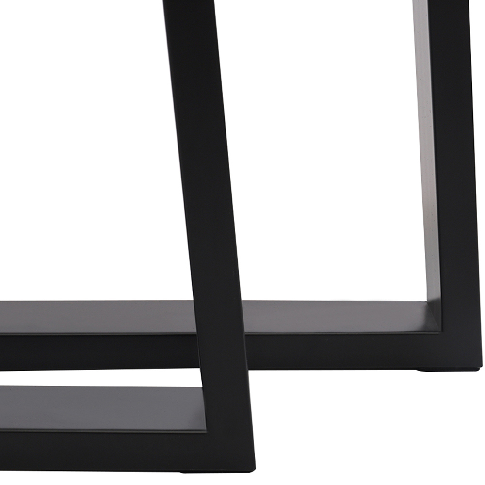 Living and Home 2 Pack Black Industrial Trapezoidal Iron Furniture Leg 29.5 x 40cm Image 4