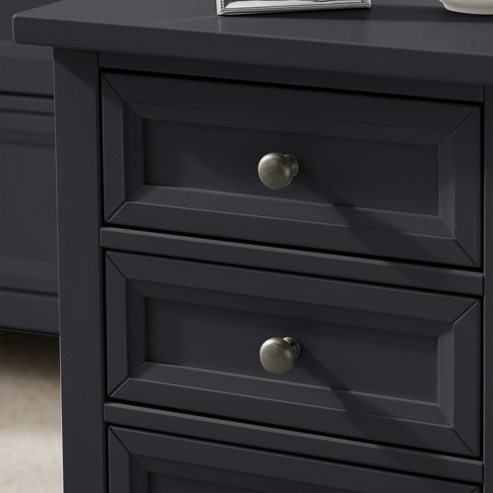 Julian Bowen Maine 3 Drawer Anthracite Bedside Table Image 3