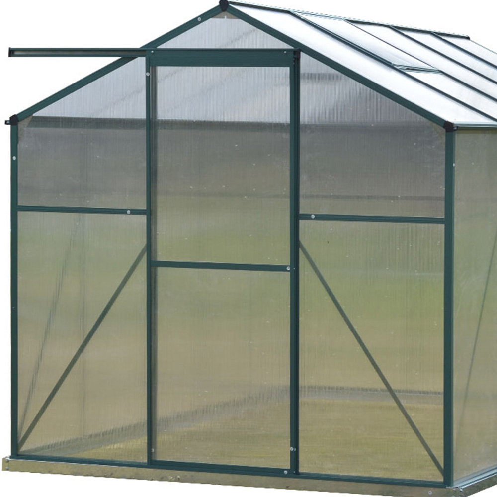 Living and Home Aluminium Frame 6 x 8ft Greenhouse Image 4