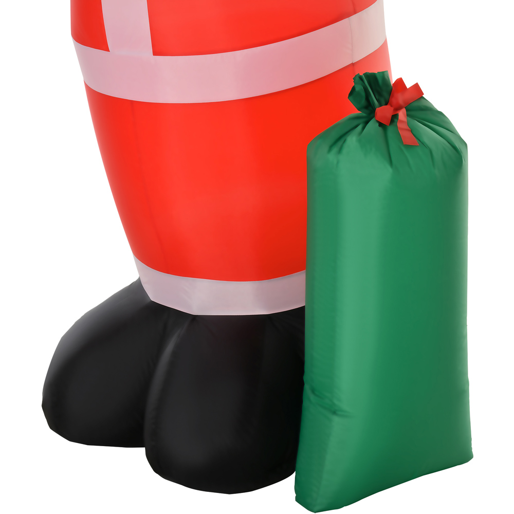 Everglow Red Inflatable Santa Claus Christmas Decoration 7.5ft Image 3