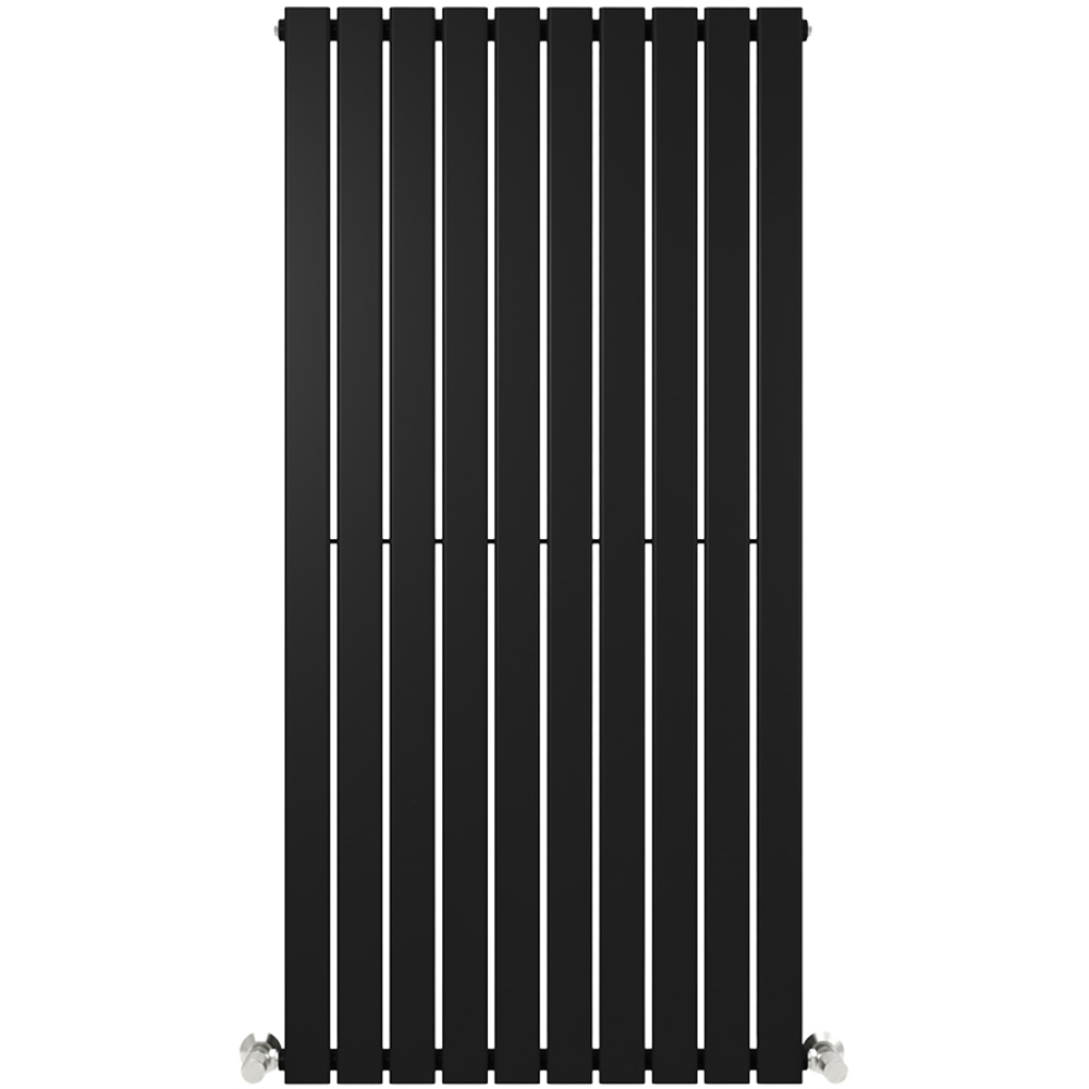 Black 4402 BTU Single Flat Panel Vertical Column Radiator 1600 x 680mm Image 3