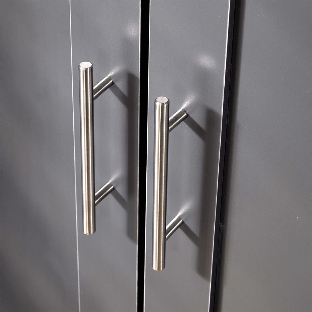 Home Source Camden 2 Door Graphite Grey Bedroom Wardrobe Image 5