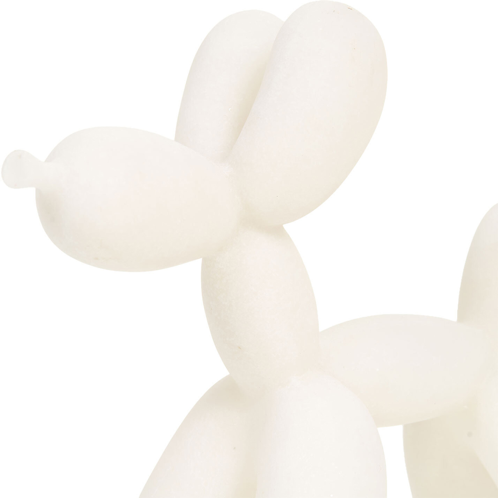 Balloon Dog Sculpture White Image 3