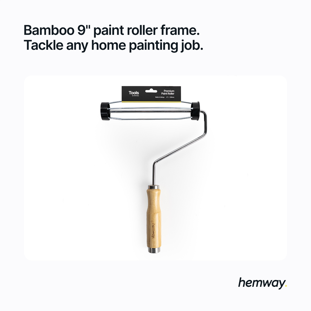 Hemway Tools Premium Bamboo Paint Roller Frame 9 inch Image 6