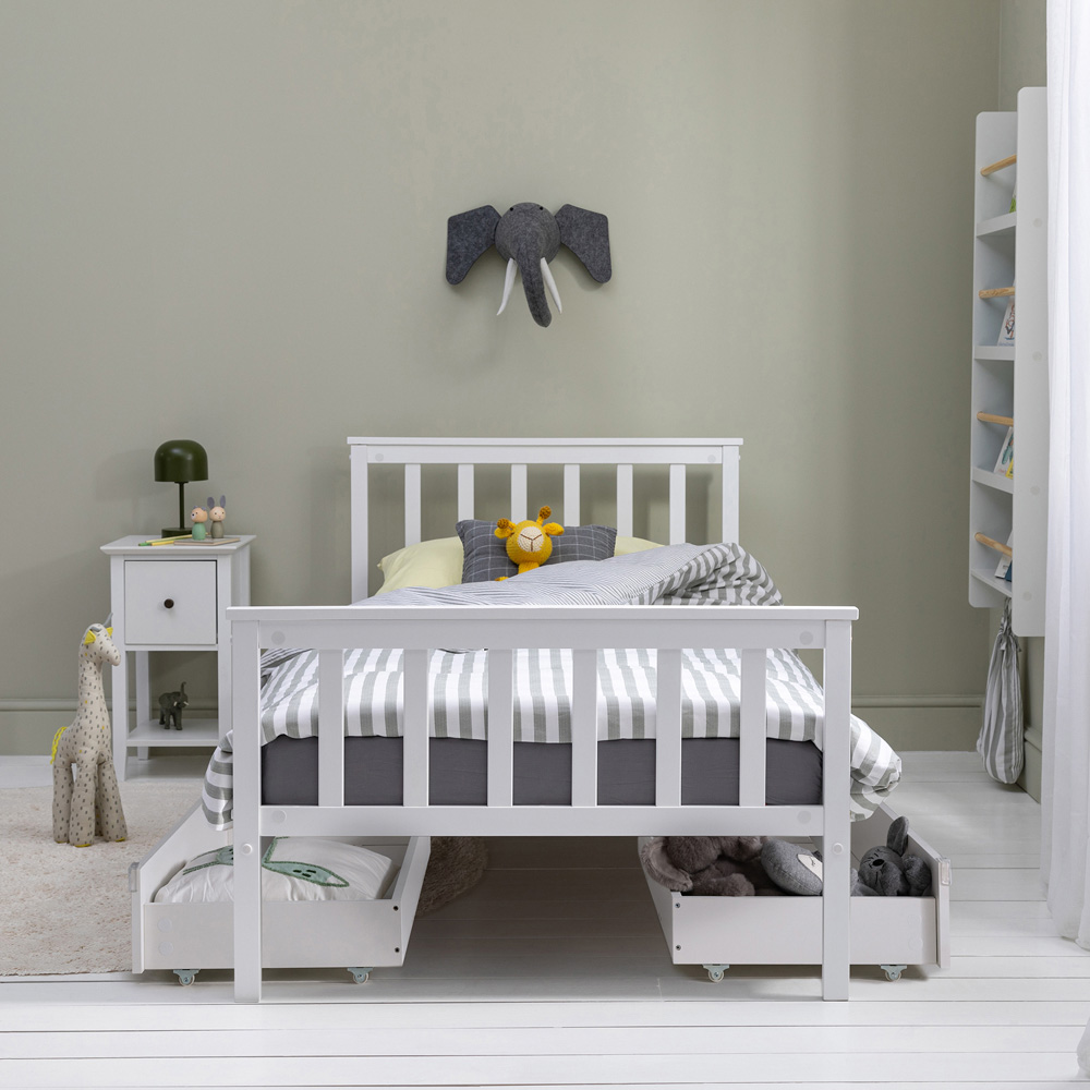 Noa and Nani Joli White Underbed Storage Drawer Set of 2 Image 3