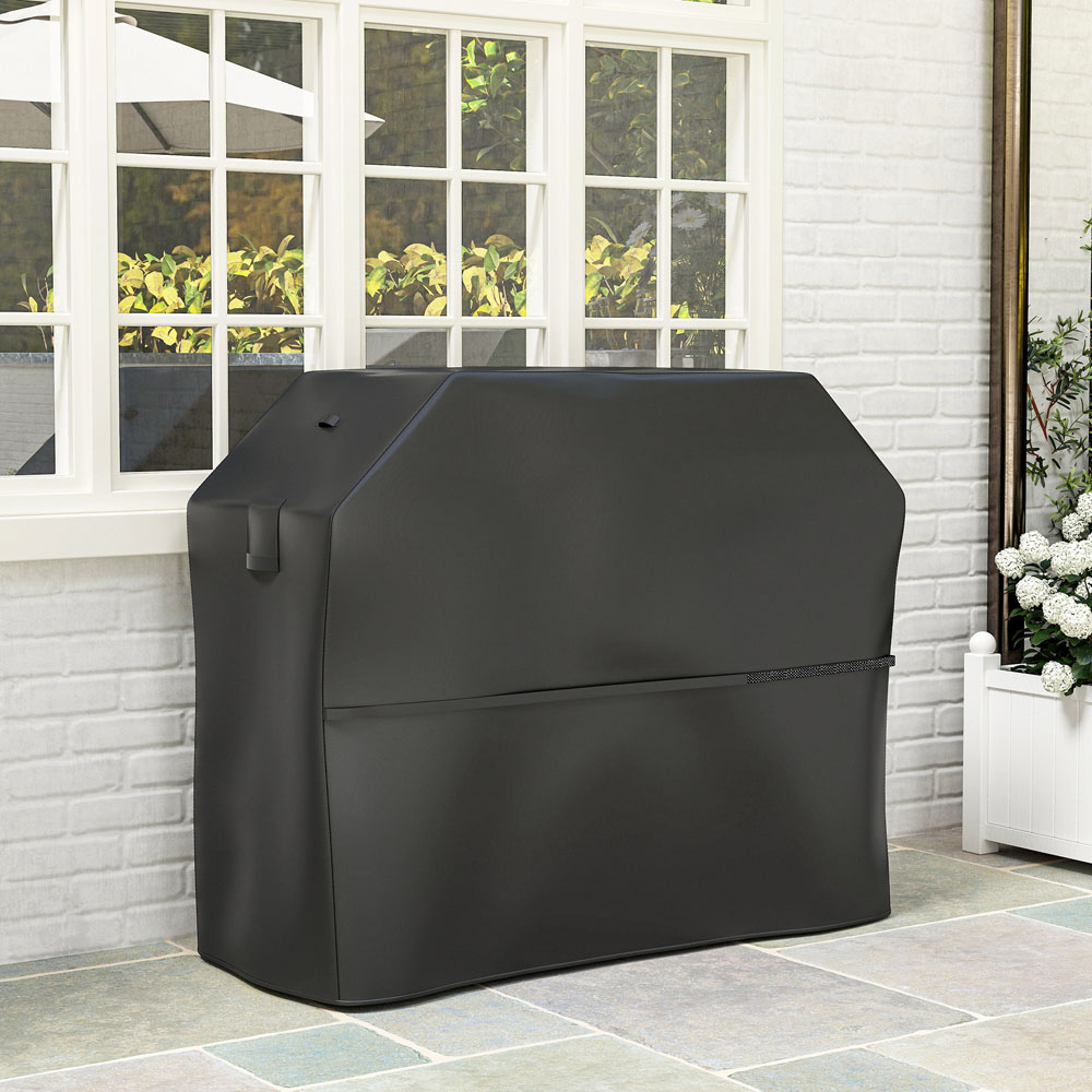 Outsunny Black Waterproof UPF30 Barbecue Cover 147 x 61 x 122cm Image 5