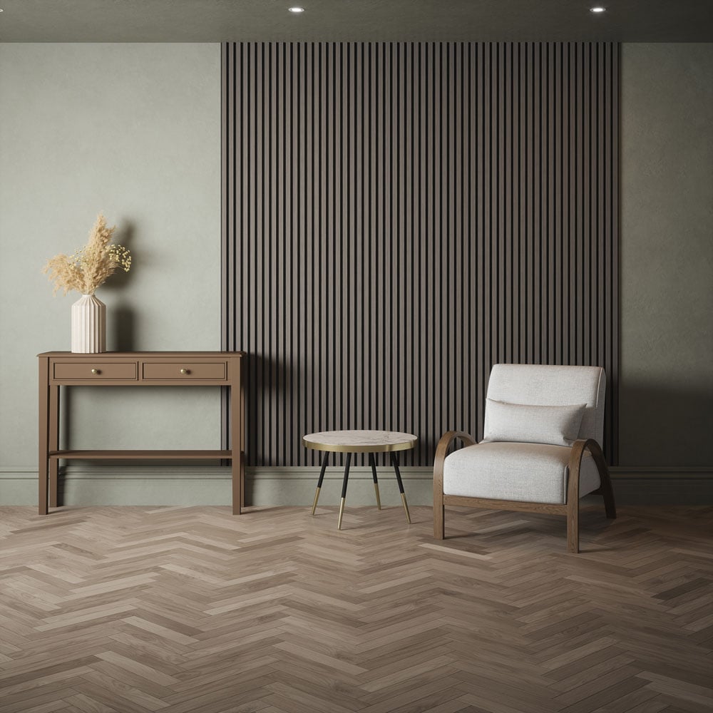 Kraus Easy Living Alder Grey Acoustic Slat Wall Panel 240 x 60cm Image 4