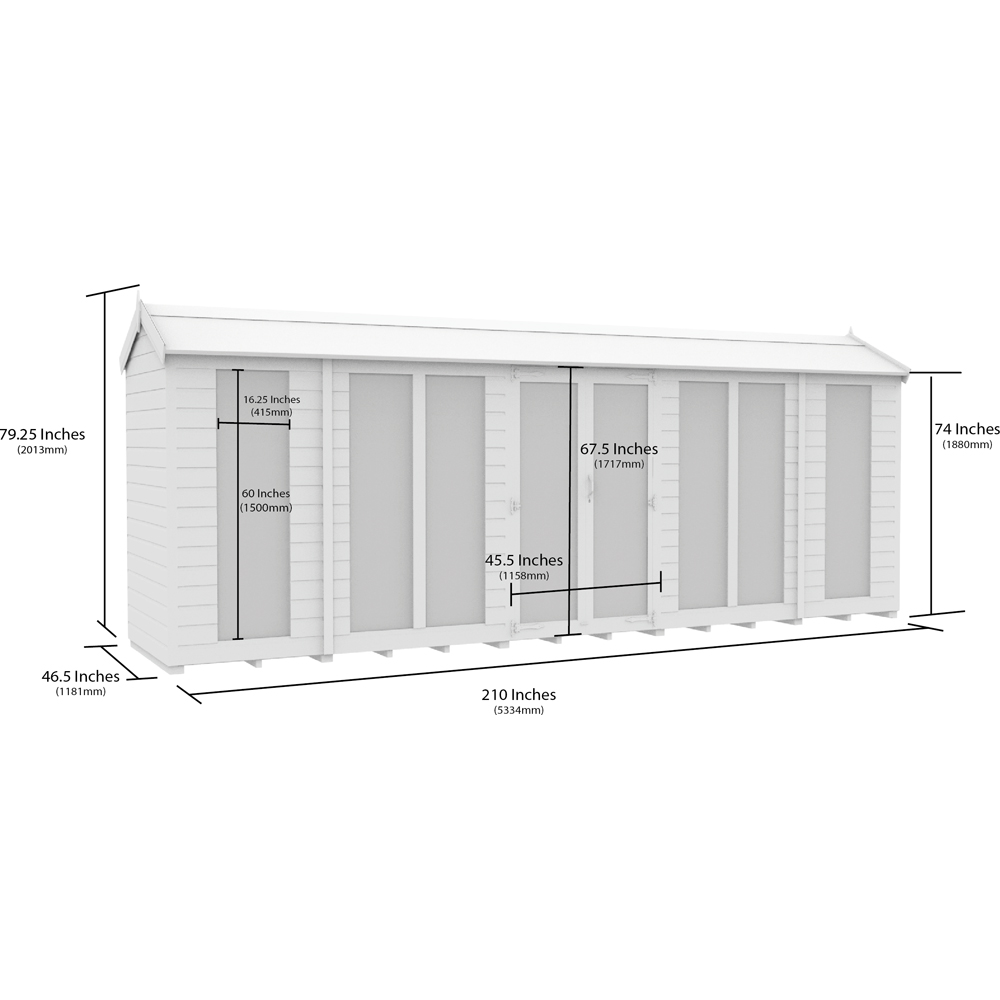 DIY Sheds 18 x 4ft Tongue and Groove Timber Apex Summerhouse Image 7