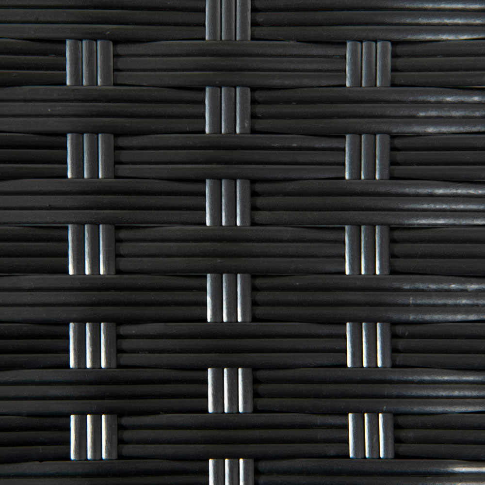 Outsunny Rattan Side Table Black Image 4