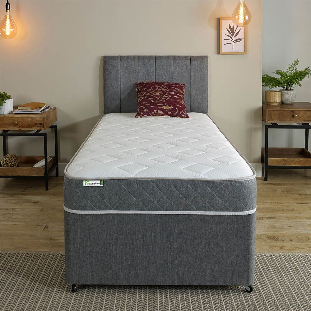 Starlight Beds Jump n Tac Small Double Grey Memory Foam and Spring Mattress Image 4