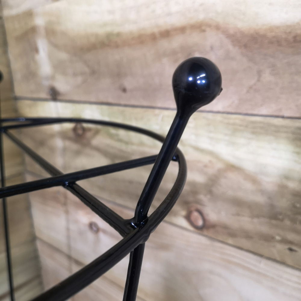 Samuel Alexander Tom Chambers Cottage Black Metal Herbaceous Garden Plant Support 80 x 45cm 2 Pack Image 4