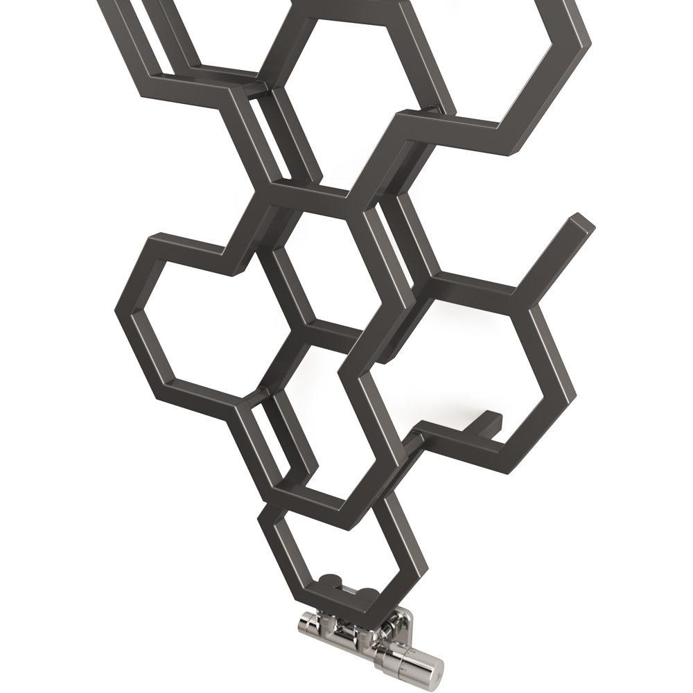 Terma Hex 1705 BTU Sparkling Grey Radiator 1700 x 573mm Image 5