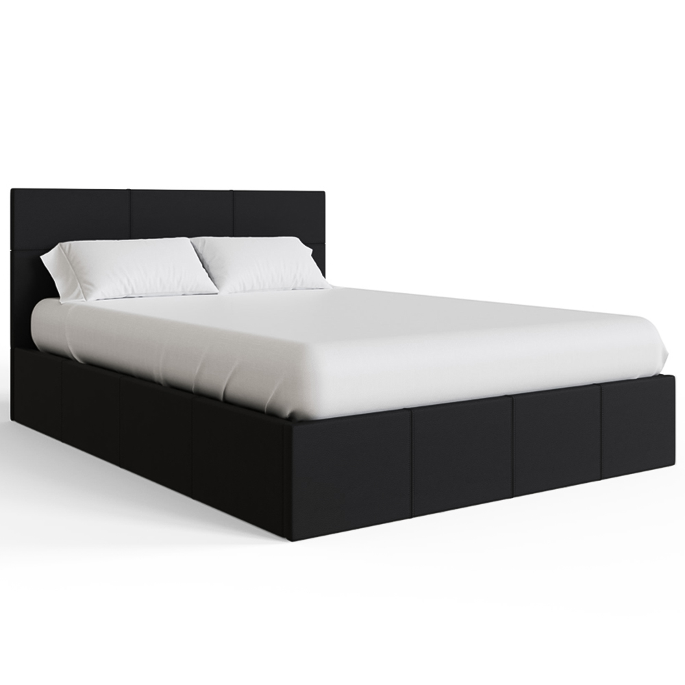 GFW Double Black End Lift Ottoman Bed Image 2