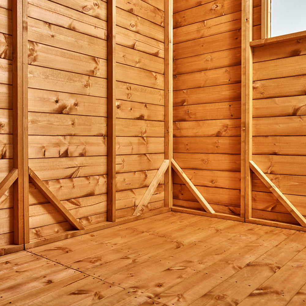 Power 8 x 8ft Apex Potting Shed with Double Doors Image 6