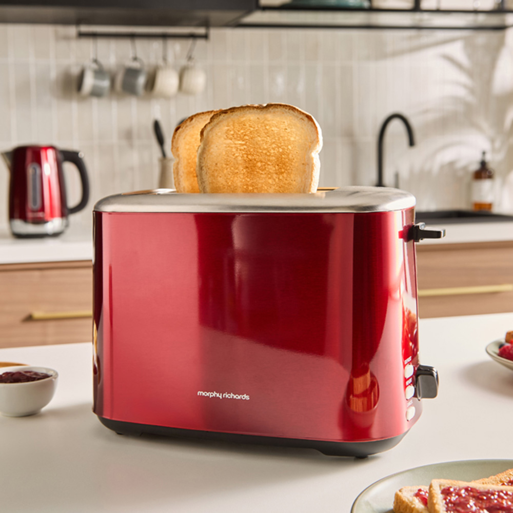 Morphy Richards Equip 222066 Red Stainless Steel 2 Slice Toaster Image 2
