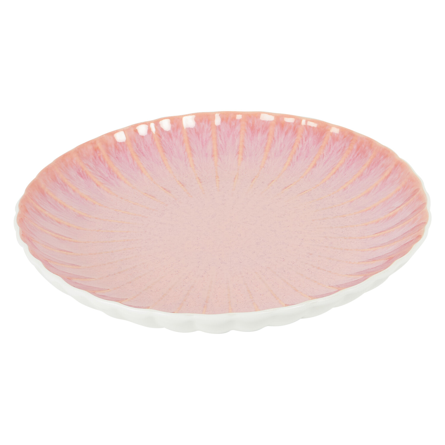 Pink Reactive Glaze Plate Pink Dinner Plate Image 1