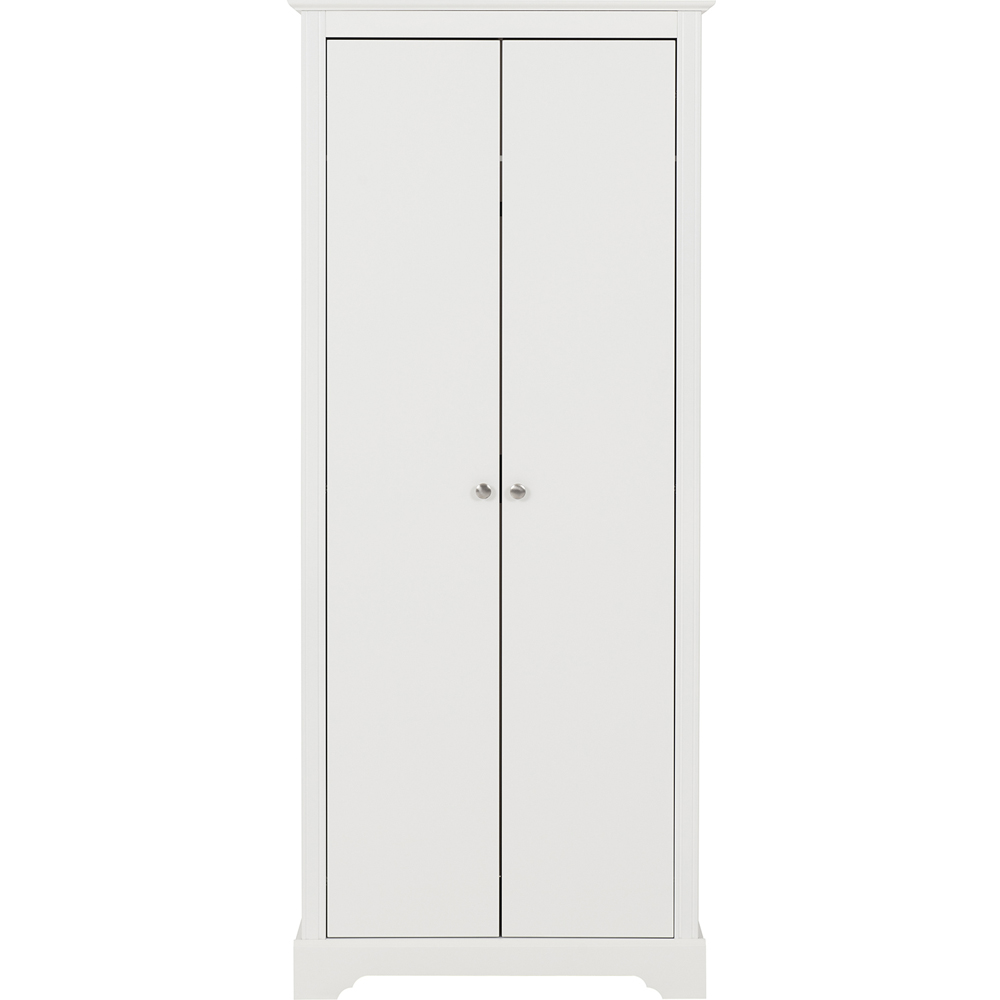 Seconique Stratford 2 Door White Wardrobe Image 3