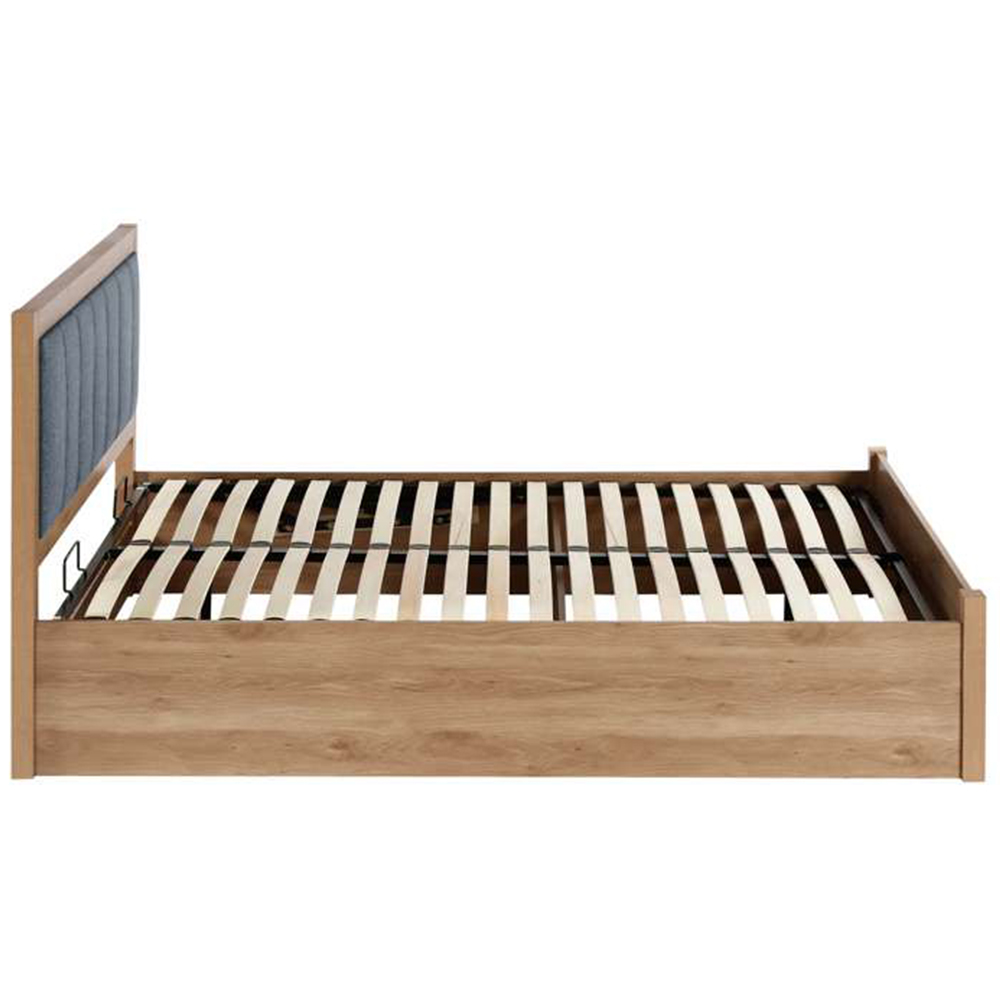 Birlea Belmont Double Grey Upholstered Ottoman Bed Image 4