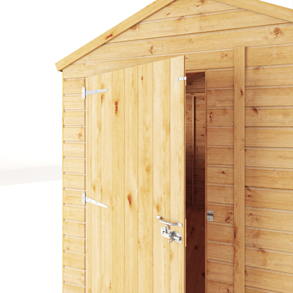 Mercia Woodsman 8 x 6ft Shiplap Glass Apex Shed Image 6