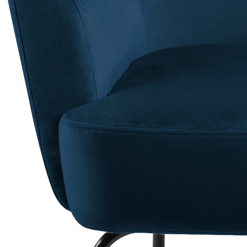 Florence Melissa Navy Blue Lounge Chair Image 5