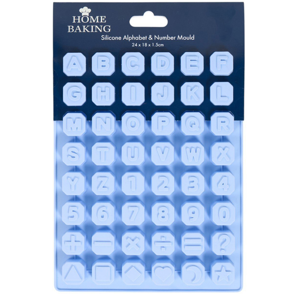 Silicone Alphabet or Numbers Mould Image 2