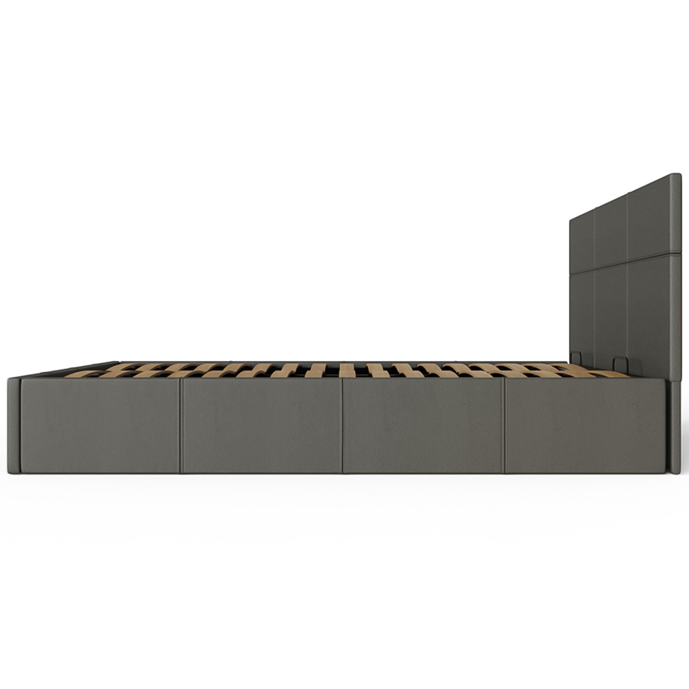 GFW King Grey Side Lift Ottoman Bed Image 6