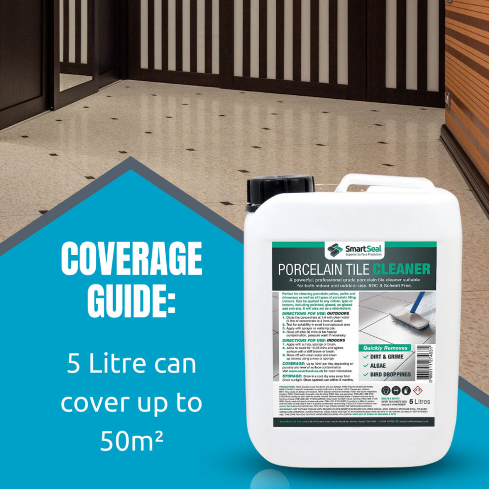 SmartSeal Porcelain Tile Cleaner 5L 3 Pack Image 6
