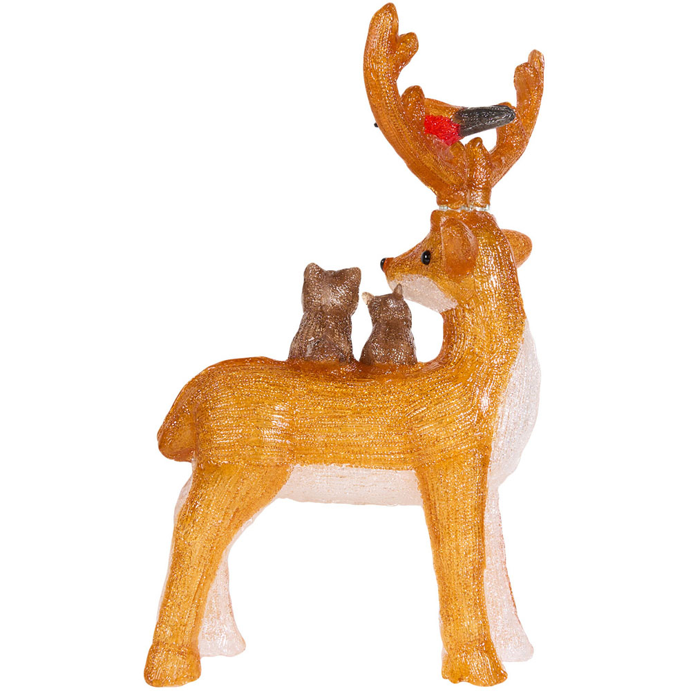 Acrylic Stag and Friends - Cool White Image 3