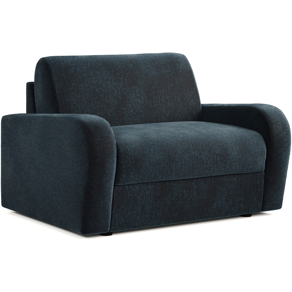 Jay-Be Deco Cosy Chenille Cobalt Snuggler Sofa Bed with e-Sprung Mattress Image 2